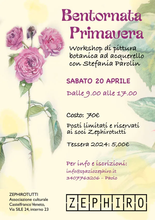 copertina Workshop pittura botanica