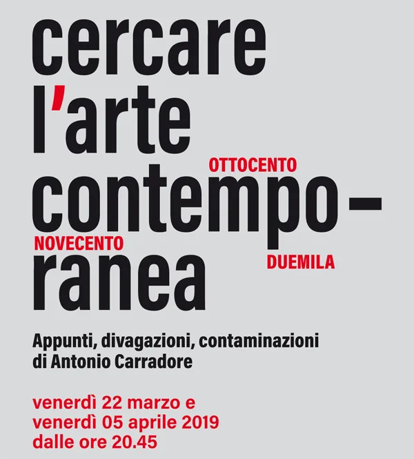 copertina Cercare l'arte contemporanea